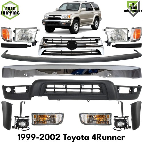 Front bumper face - bar, chrome