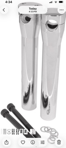 New chrome handle bar - new, 12”